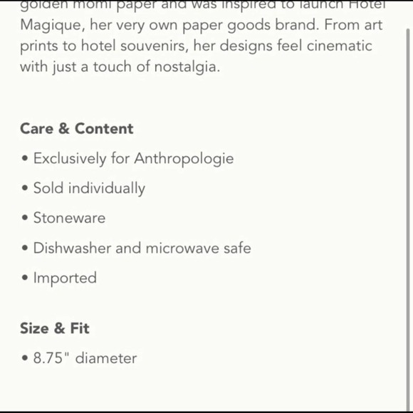 ANTHROPOLOGIE Hotel Magique Heart Dessert Plate Green with Black Heart NEW - Picture 9 of 9